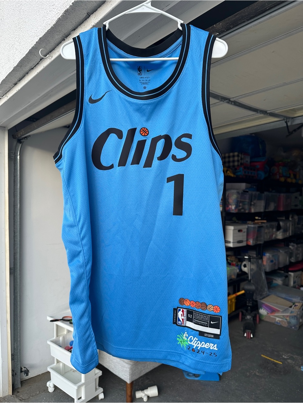 NEW Nike Clippers James Harden City Edition Clips Basketball Jersey 52